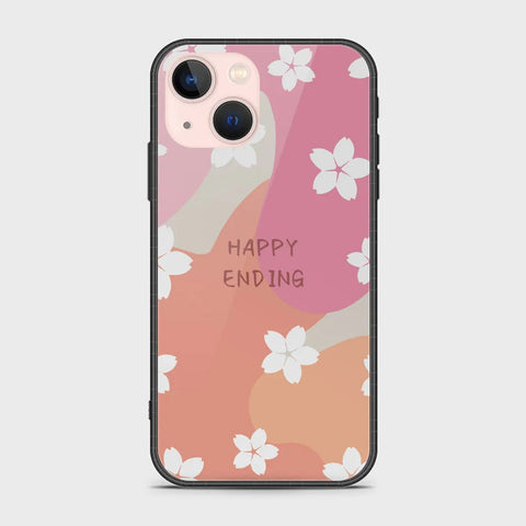 iPhone 14 Plus Cover - Happy Series - HQ Ultra Shine Premium Infinity Glass Soft Silicon Borders Case
