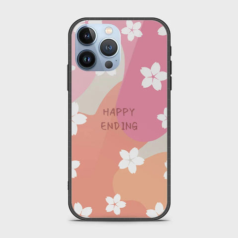iPhone 14 Pro Cover - Happy Series - HQ Ultra Shine Premium Infinity Glass Soft Silicon Borders Case