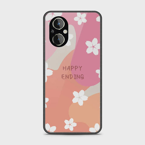 Oppo F21 Pro 5G Cover - Happy Series - HQ Ultra Shine Premium Infinity Glass Soft Silicon Borders Case