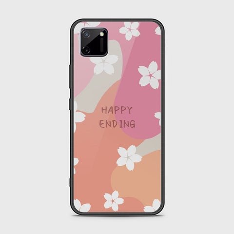 Realme C11 Cover - Happy Series - HQ Ultra Shine Premium Infinity Glass Soft Silicon Borders Case