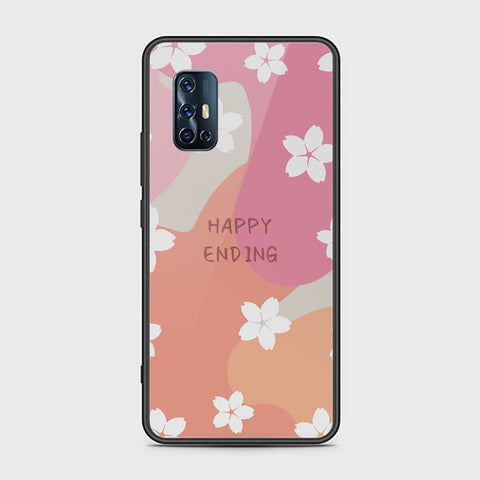 Vivo V17 Cover - Happy Series - HQ Ultra Shine Premium Infinity Glass Soft Silicon Borders Case