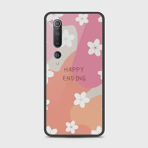 Xiaomi Mi 10 Cover - Happy Series - HQ Ultra Shine Premium Infinity Glass Soft Silicon Borders Case