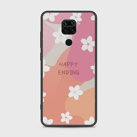 Xiaomi Redmi Note 9 Cover - Happy Series - HQ Ultra Shine Premium Infinity Glass Soft Silicon Borders Case