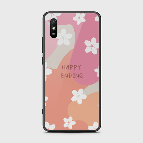 Xiaomi Redmi 9A Cover - Happy Series - HQ Ultra Shine Premium Infinity Glass Soft Silicon Borders Case