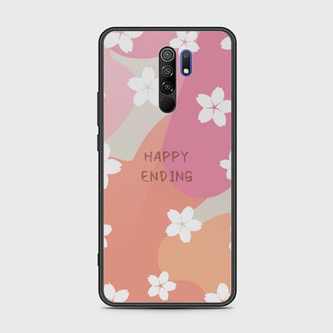 Xiaomi Redmi 9 Cover - Happy Series - HQ Ultra Shine Premium Infinity Glass Soft Silicon Borders Case