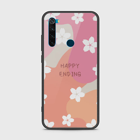 Xiaomi Redmi Note 8 Cover - Happy Series - HQ Ultra Shine Premium Infinity Glass Soft Silicon Borders Case