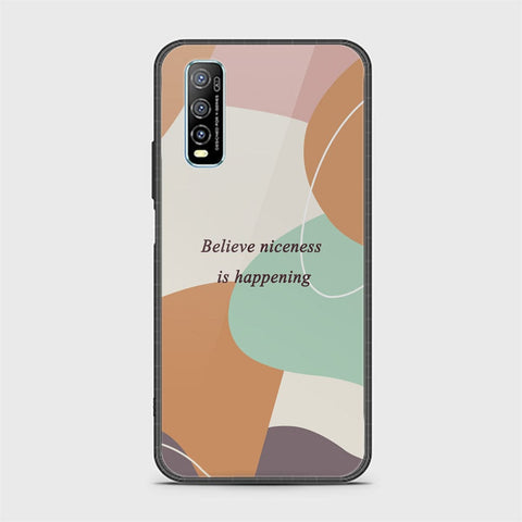 Vivo Y70s Cover - Happy Series - HQ Ultra Shine Premium Infinity Glass Soft Silicon Borders Case