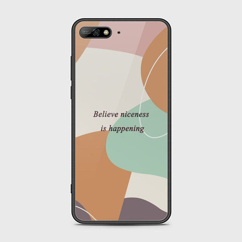 Huawei Y6 Prime 2018 Cover - Happy Series - HQ Ultra Shine Premium Infinity Glass Soft Silicon Borders Case