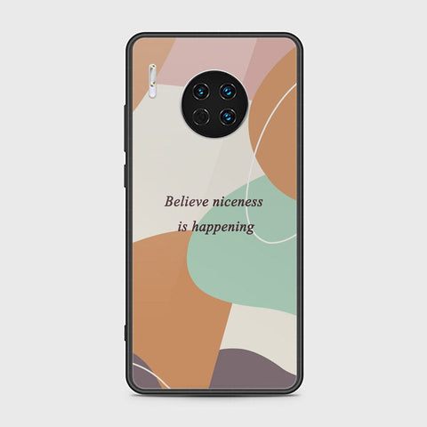 Huawei Mate 30 Cover - Happy Series - HQ Ultra Shine Premium Infinity Glass Soft Silicon Borders Case