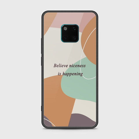 Huawei Mate 20 Pro Cover - Happy Series - HQ Ultra Shine Premium Infinity Glass Soft Silicon Borders Case