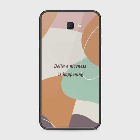 Samsung Galaxy J7 Prime Cover - Happy Series - HQ Ultra Shine Premium Infinity Glass Soft Silicon Borders Case