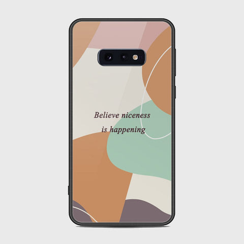 Samsung Galaxy S10e Cover - Happy Series - HQ Ultra Shine Premium Infinity Glass Soft Silicon Borders Case