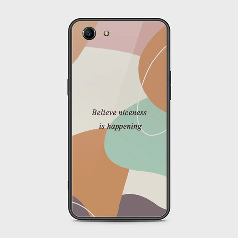 Oppo A83 Cover - Happy Series - HQ Ultra Shine Premium Infinity Glass Soft Silicon Borders Case