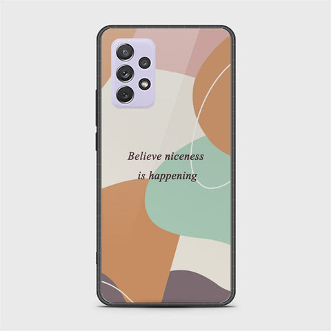 Samsung Galaxy A72 Cover - Happy Series - HQ Ultra Shine Premium Infinity Glass Soft Silicon Borders Case