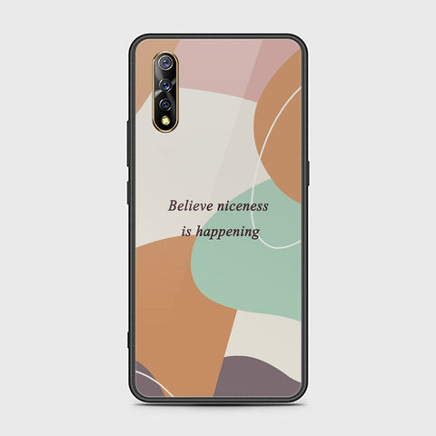 Vivo S1 Cover - Happy Series - HQ Ultra Shine Premium Infinity Glass Soft Silicon Borders Case