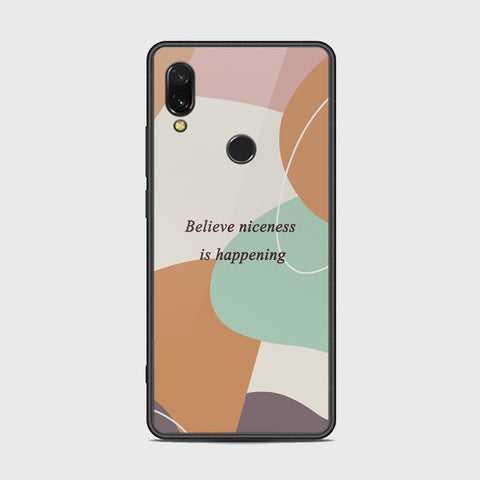 Xiaomi Redmi 7 Cover - Happy Series - HQ Ultra Shine Premium Infinity Glass Soft Silicon Borders Case