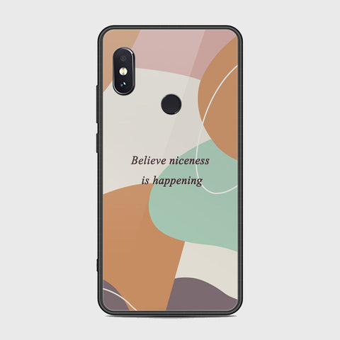 Xiaomi Redmi Note 5 Pro Cover - Happy Series - HQ Ultra Shine Premium Infinity Glass Soft Silicon Borders Case