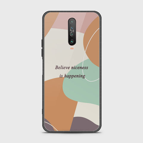 Xiaomi Redmi K30 Cover - Happy Series - HQ Ultra Shine Premium Infinity Glass Soft Silicon Borders Case