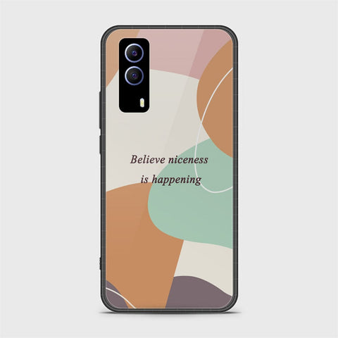 Vivo Y53s Cover - Happy Series - HQ Ultra Shine Premium Infinity Glass Soft Silicon Borders Case