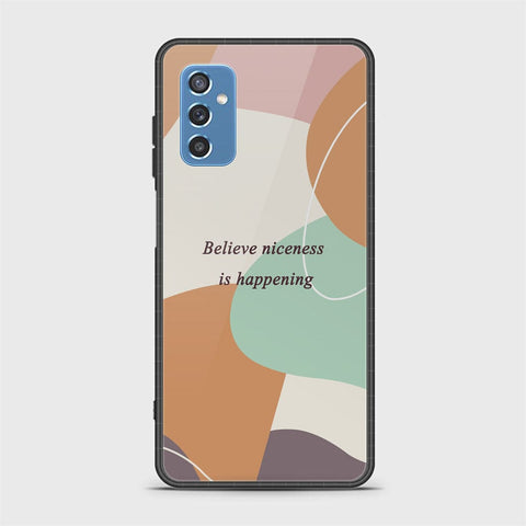 Samsung Galaxy M52 5G Cover - Happy Series - HQ Ultra Shine Premium Infinity Glass Soft Silicon Borders Case