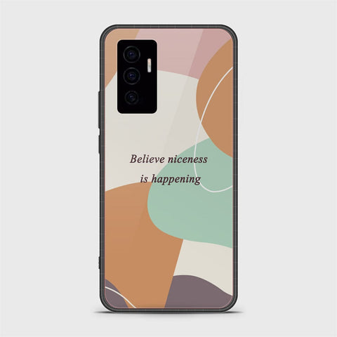 Vivo V23e Cover - Happy Series - HQ Ultra Shine Premium Infinity Glass Soft Silicon Borders Case