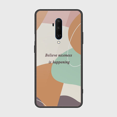OnePlus 7T Pro Cover - Happy Series - HQ Ultra Shine Premium Infinity Glass Soft Silicon Borders Case
