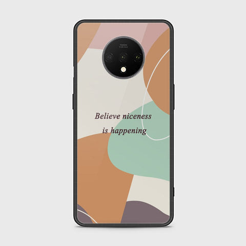 OnePlus 7T Cover - Happy Series - HQ Ultra Shine Premium Infinity Glass Soft Silicon Borders Case