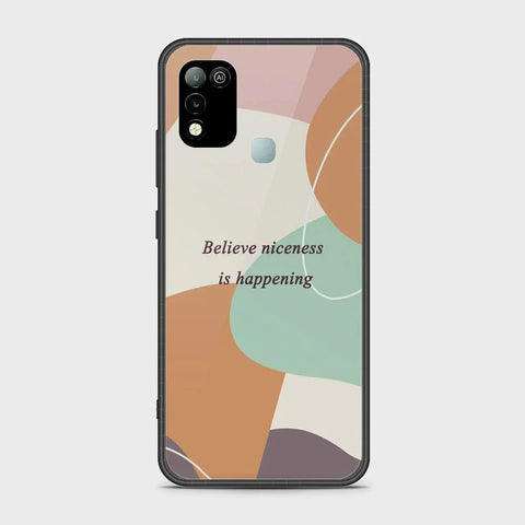 Infinix Hot 11 Play Cover - Happy Series - HQ Ultra Shine Premium Infinity Glass Soft Silicon Borders Case