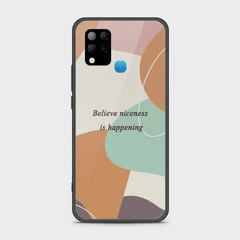 Infinix Hot 10s Cover - Happy Series - HQ Ultra Shine Premium Infinity Glass Soft Silicon Borders Case