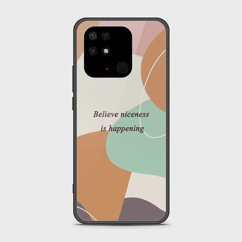 Xiaomi Redmi 10C Cover - Happy Series - HQ Ultra Shine Premium Infinity Glass Soft Silicon Borders Case