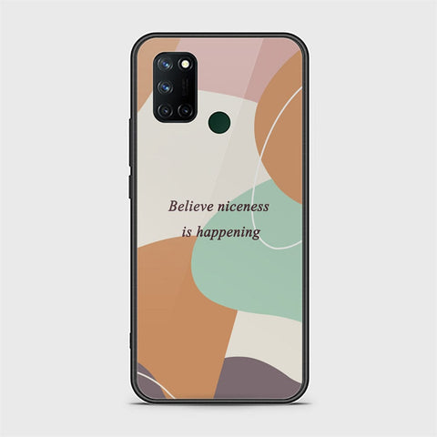 Realme C17 Cover - Happy Series - HQ Ultra Shine Premium Infinity Glass Soft Silicon Borders Case