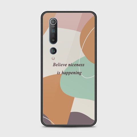 Xiaomi Mi 10 Cover - Happy Series - HQ Ultra Shine Premium Infinity Glass Soft Silicon Borders Case