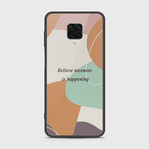 Xiaomi Redmi Note 9S Cover - Happy Series - HQ Ultra Shine Premium Infinity Glass Soft Silicon Borders Case