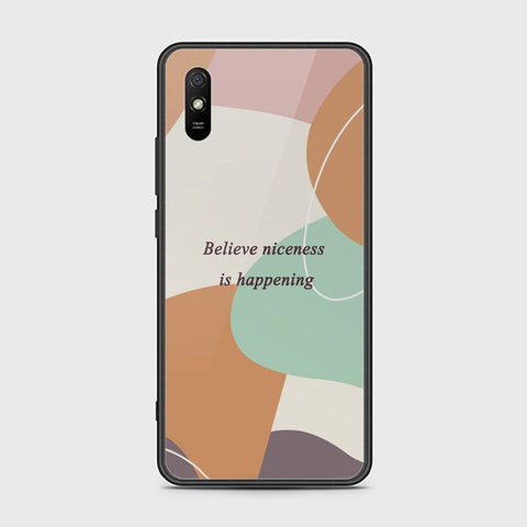 Xiaomi Redmi 9A Cover - Happy Series - HQ Ultra Shine Premium Infinity Glass Soft Silicon Borders Case