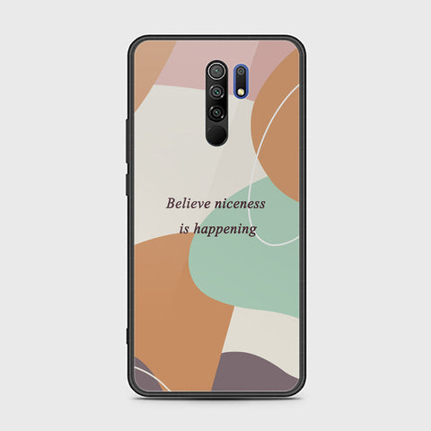 Xiaomi Redmi 9 Cover - Happy Series - HQ Ultra Shine Premium Infinity Glass Soft Silicon Borders Case