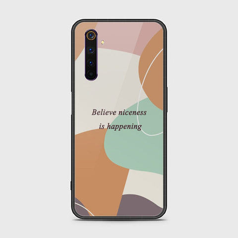 Realme 6 Pro Cover - Happy Series - HQ Ultra Shine Premium Infinity Glass Soft Silicon Borders Case