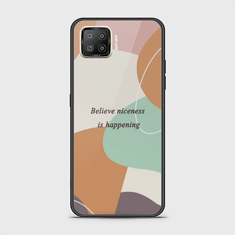 Oppo F17 Pro Cover - Happy Series - HQ Ultra Shine Premium Infinity Glass Soft Silicon Borders Case