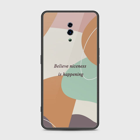 Oppo Reno Cover - Happy Series - HQ Ultra Shine Premium Infinity Glass Soft Silicon Borders Case