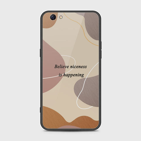 Oppo F3 Plus Cover - Happy Series - HQ Ultra Shine Premium Infinity Glass Soft Silicon Borders Case