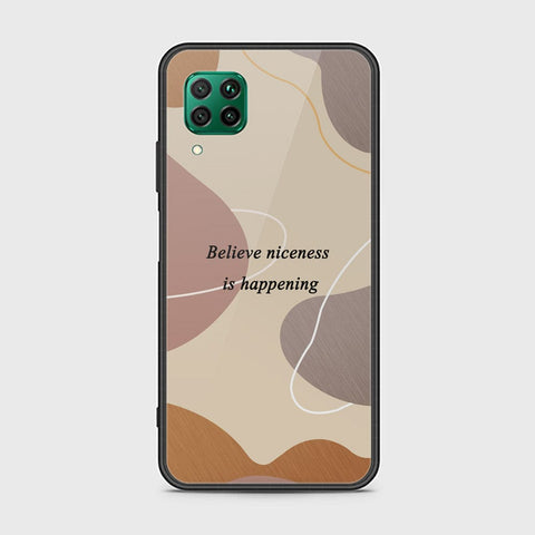 Huawei Nova 6 SE Cover - Happy Series - HQ Ultra Shine Premium Infinity Glass Soft Silicon Borders Case