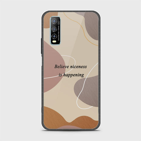 Vivo Y70s Cover - Happy Series - HQ Ultra Shine Premium Infinity Glass Soft Silicon Borders Case