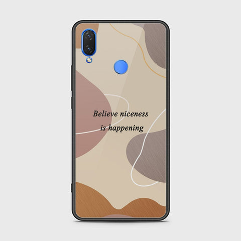 Huawei Y9 2019 Cover - Happy Series - HQ Ultra Shine Premium Infinity Glass Soft Silicon Borders Case