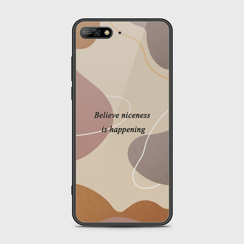 Huawei Y6 Prime 2018 Cover - Happy Series - HQ Ultra Shine Premium Infinity Glass Soft Silicon Borders Case