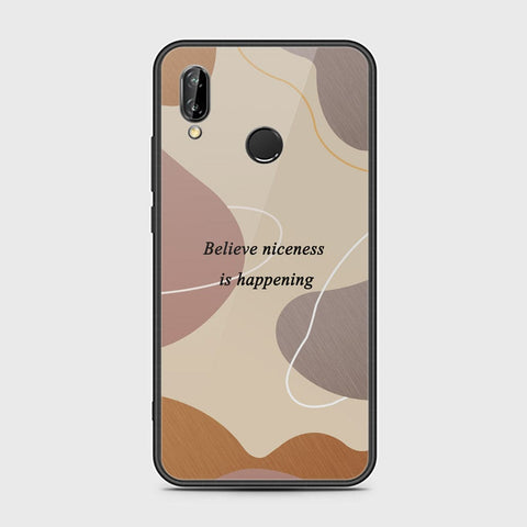 Huawei P20 Lite Cover - Happy Series - HQ Ultra Shine Premium Infinity Glass Soft Silicon Borders Case