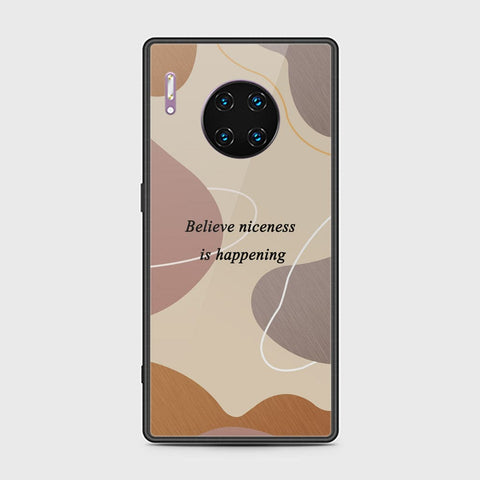 Huawei Mate 30 Pro Cover - Happy Series - HQ Ultra Shine Premium Infinity Glass Soft Silicon Borders Case