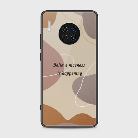 Huawei Mate 30 Cover - Happy Series - HQ Ultra Shine Premium Infinity Glass Soft Silicon Borders Case