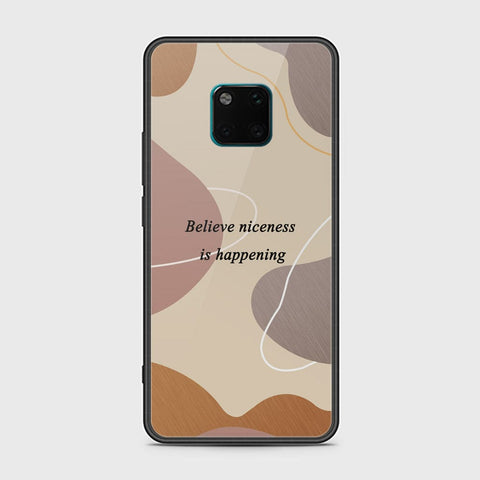 Huawei Mate 20 Pro Cover - Happy Series - HQ Ultra Shine Premium Infinity Glass Soft Silicon Borders Case