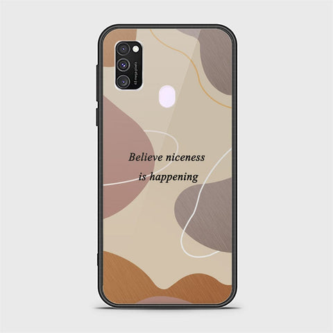 Samsung Galaxy M30s Cover - Happy Series - HQ Ultra Shine Premium Infinity Glass Soft Silicon Borders Case