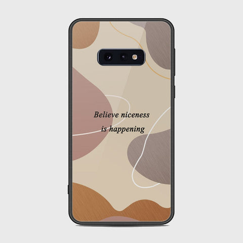 Samsung Galaxy S10e Cover - Happy Series - HQ Ultra Shine Premium Infinity Glass Soft Silicon Borders Case