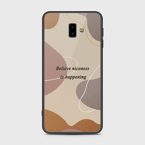 Samsung Galaxy J6 Plus 2018 Cover - Happy Series - HQ Ultra Shine Premium Infinity Glass Soft Silicon Borders Case